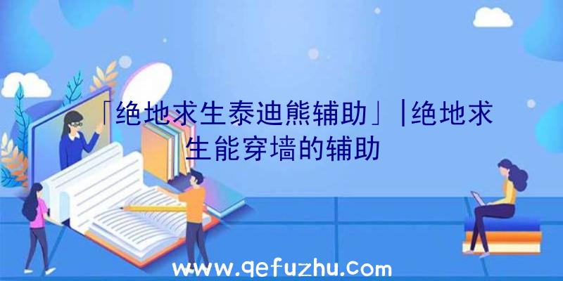 「绝地求生泰迪熊辅助」|绝地求生能穿墙的辅助